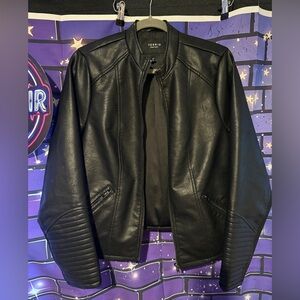 Torrid Black Faux Leather Moto Jacket with zipper- 00 Women’s